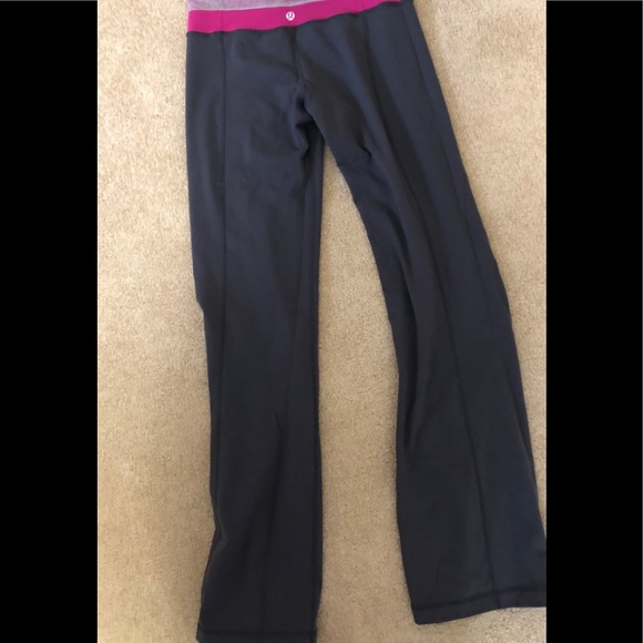 Lululemon dark gray reversible bootcut leggings 4 - Picture 2 of 3